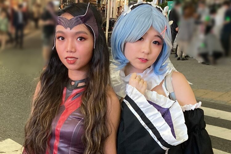 コスプレ2人組（本人に許可を得て撮影）