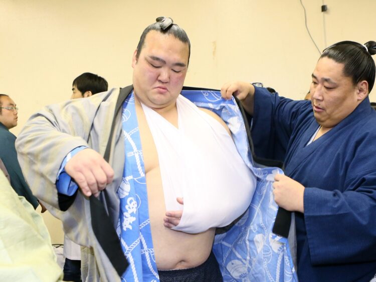 期待を背負いながら短命横綱に終わった稀勢の里（時事通信フォト）