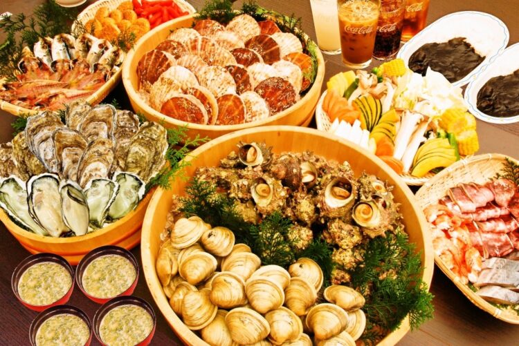 海鮮浜焼き食べ放題