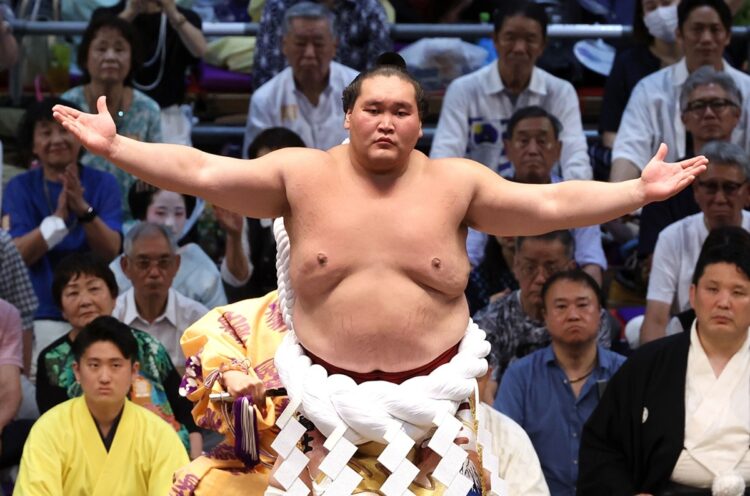 今場所も横綱土俵入りを見ることはできない（写真は今年７月場所、時事通信フォト）