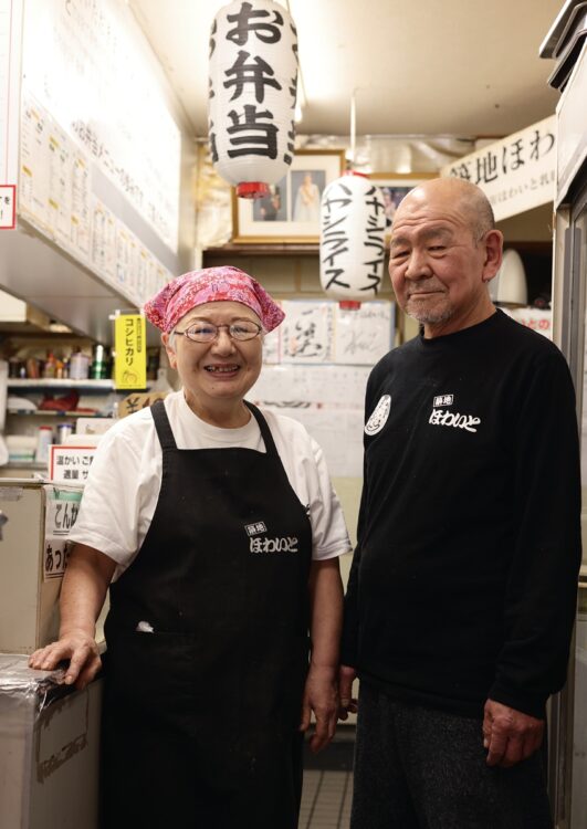 店主は築地の名物夫婦で知られる