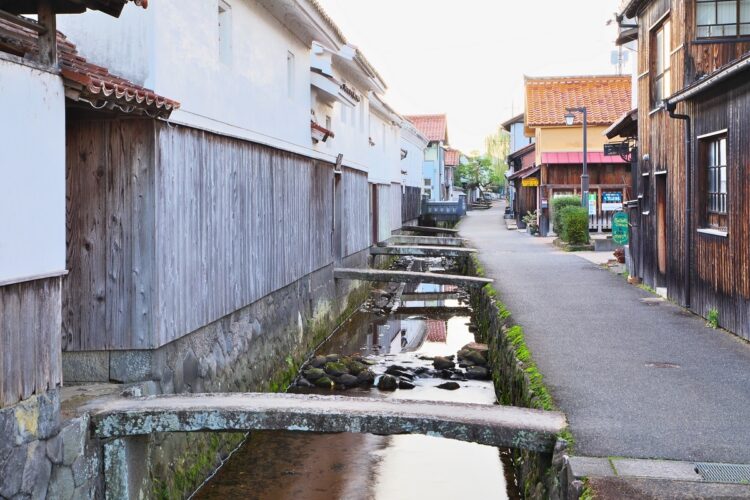 国の重要伝統的建造物群保存地区に選ばれている倉吉白壁土蔵群（時事通信フォト）