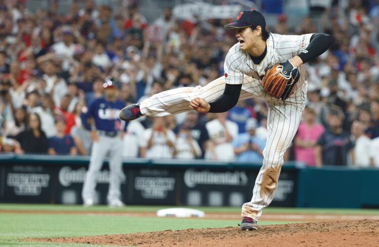 WBCでの力投（写真＝USA Today／ロイター／AFLO）