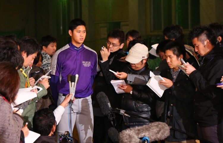 花巻東時代の大谷翔平