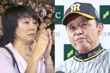 オフも多忙すぎる岡田彰布監督(右)はどう息抜きしているのか、陽子夫人に聞いた(写真/共同通信社、時事通信フォト)