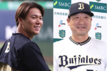 エース・山本由伸の穴を誰が埋める?(写真右=中嶋聡監督/時事通信フォト)