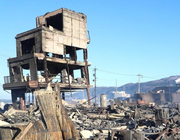 火災に見舞われた地域も（石川県輪島市）