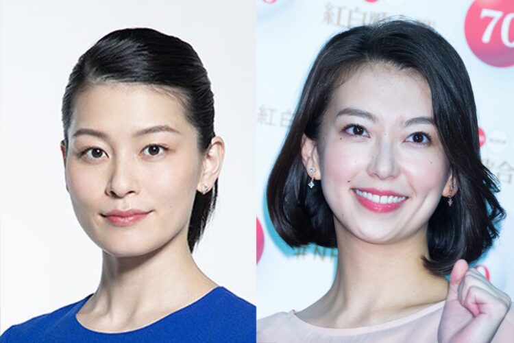 NHK山内泉アナ（左）が和久田麻由子アナの後継候補にも浮上