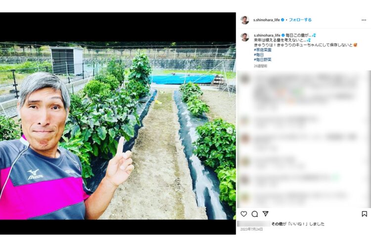 野菜生活をエンジョイ（本人のインスタグラムより）