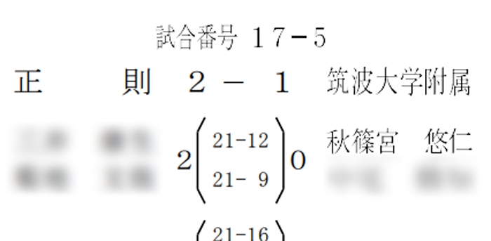 悠仁さまは同級生とペアを組んで出場された（画像は東京都高等体育連盟バドミントン専門部公式サイトより）