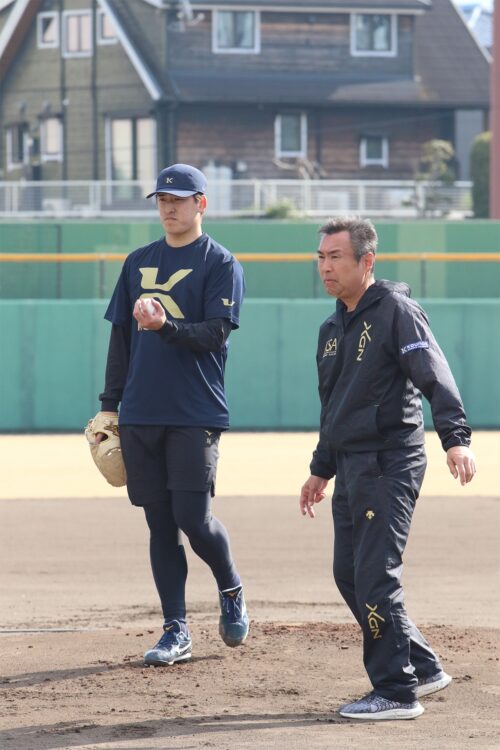 埼玉西武ライオンズの隅田知一郎投手の姿も