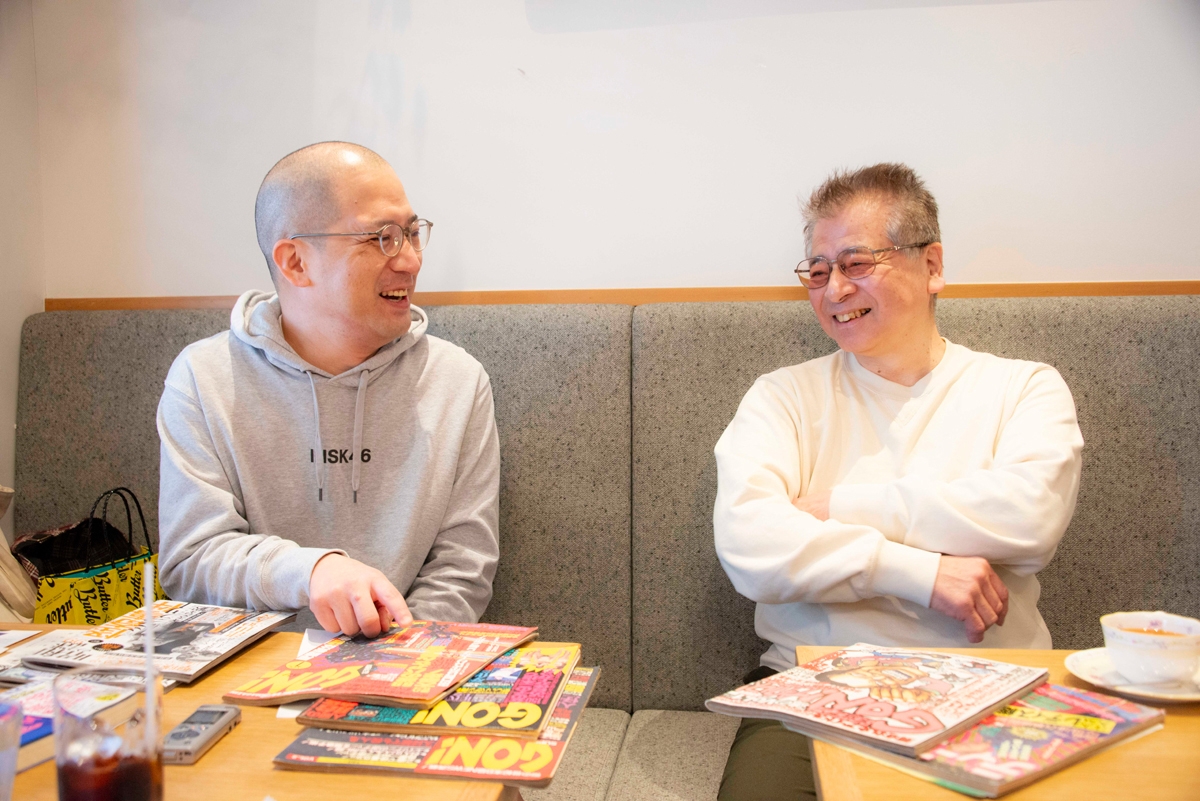 春風亭一之輔と『ティーンズロード』元編集長・比嘉健二氏 春風亭一之輔と『ティーンズロード』元編集長・比嘉健二氏