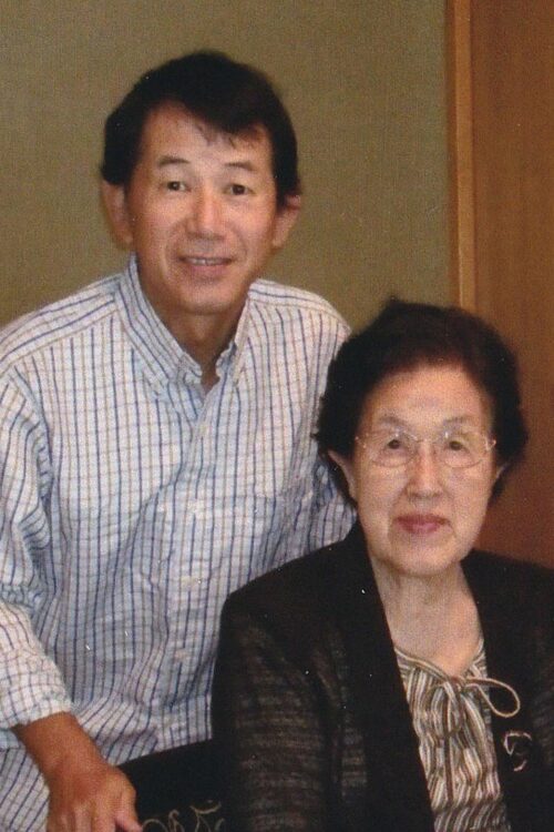 田中星児と喜多子さん（2008年撮影、本人提供）