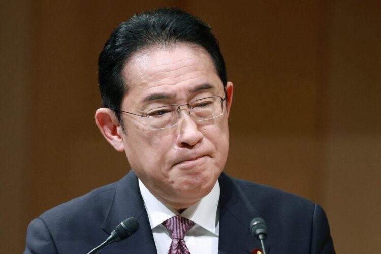 自民党内で四面楚歌の岸田文雄・首相（写真／共同通信社）