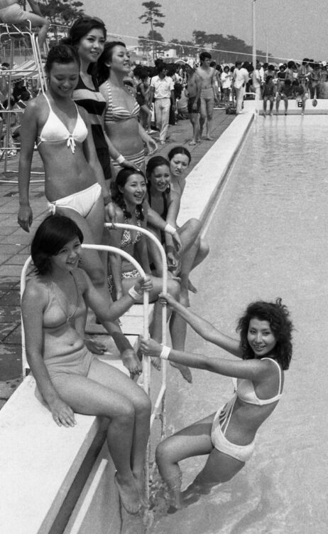 『オールスター紅白水泳大会』の収録（1973年）