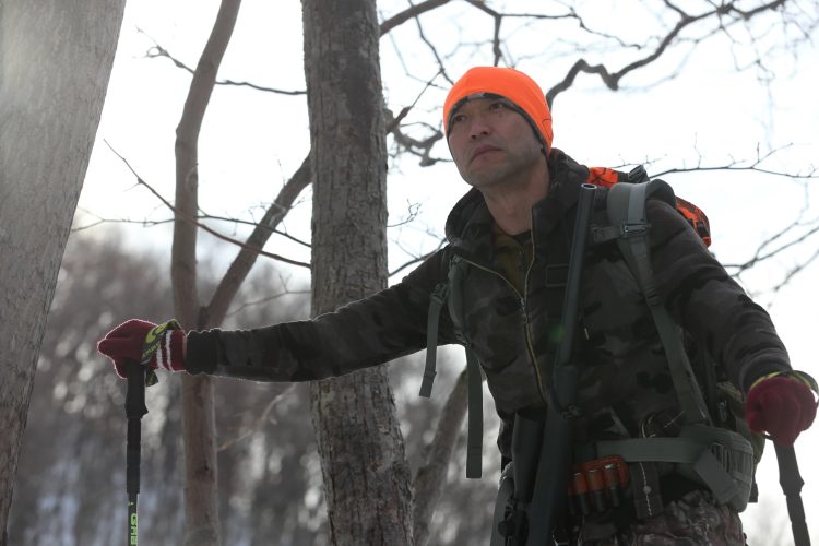 「山の歩き方」は全て、野生の動物たちに教わった。（撮影：大川原敬明）