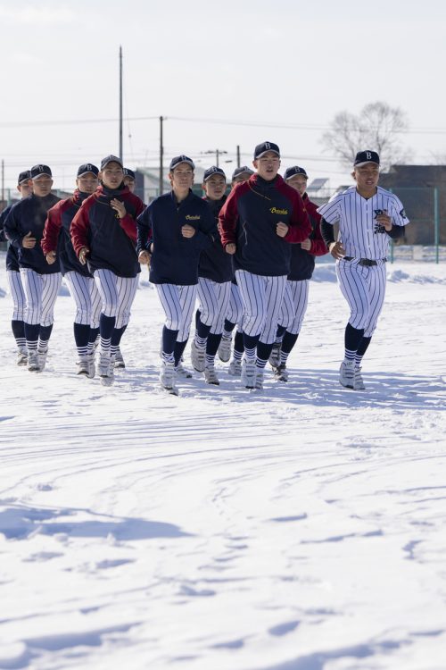 別海高校野球部の練習風景（1）