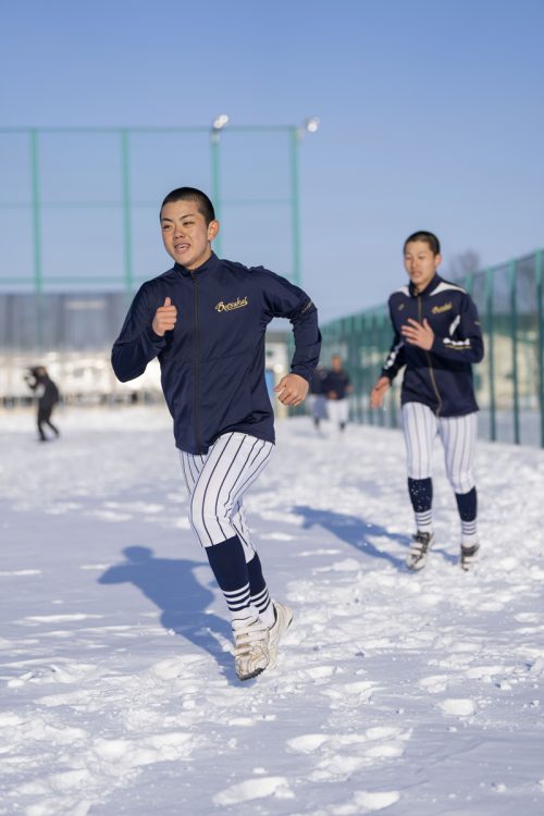 別海高校野球部の練習風景（9）