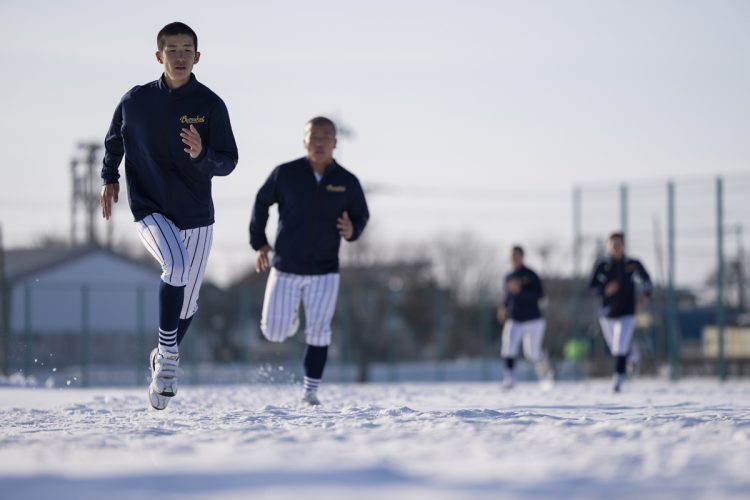 別海高校野球部の練習風景（10）