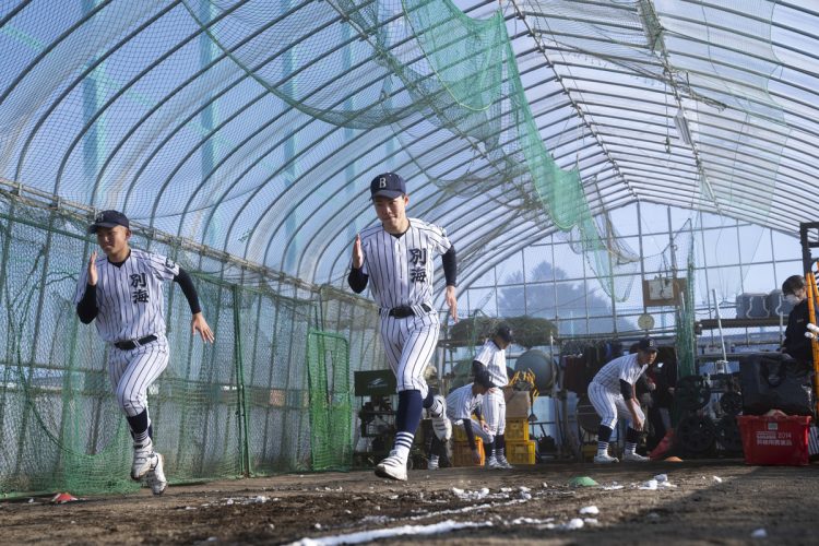 別海高校野球部の練習風景（17）