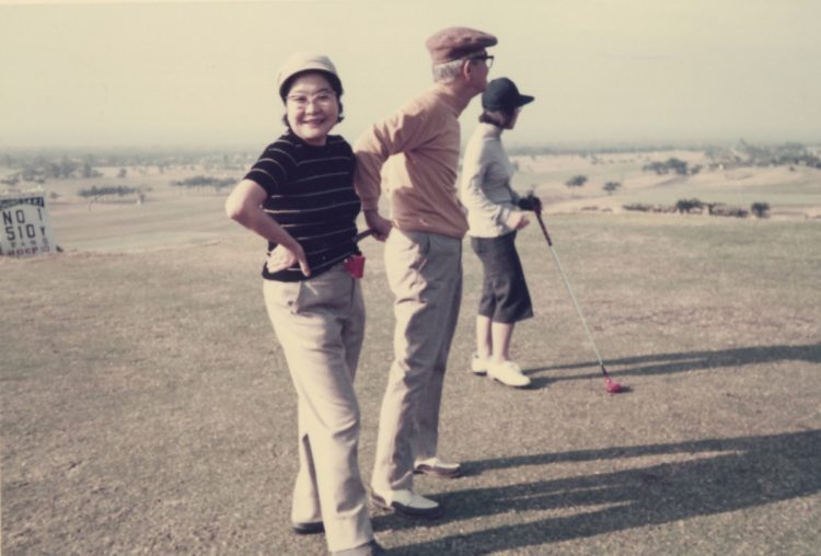 館山カントリークラブでゴルフを楽しむ一場面 （写真／三淵邸） 
