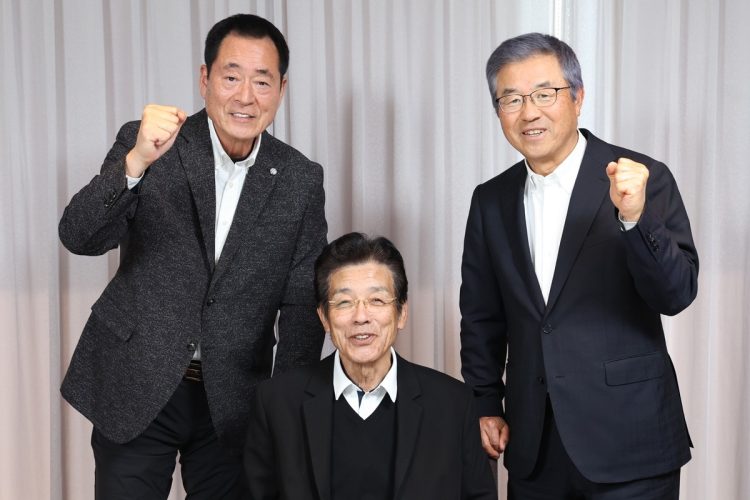 順位予想もやり直し(左から中畑清氏、江本孟紀氏、達川光男氏)