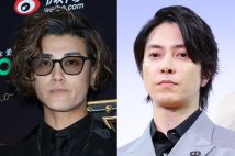 山下智久と赤西仁。赤西は昨年末、離婚も公表した