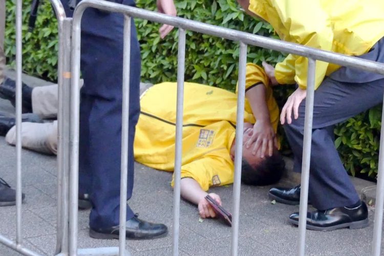 黒川氏と身体接触があった選挙スタッフ(ちだい氏提供)