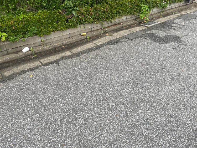 タクシーが停めていた場所