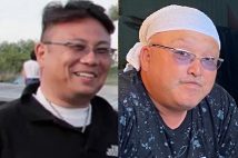 十枝内容疑者(左)のもとで働いていた田中健一さん
