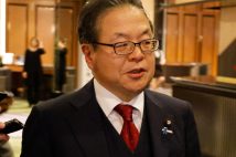 千代田区のニューオータニホテルで政治資金パーティーを行なった世耕氏