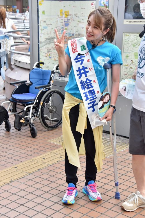 今やタレント議員の代表的存在となっている今井絵理子氏。自民党から2016年の参院選に出馬し、2022年に再選を果たした(2022年6月撮影:小川裕夫)
