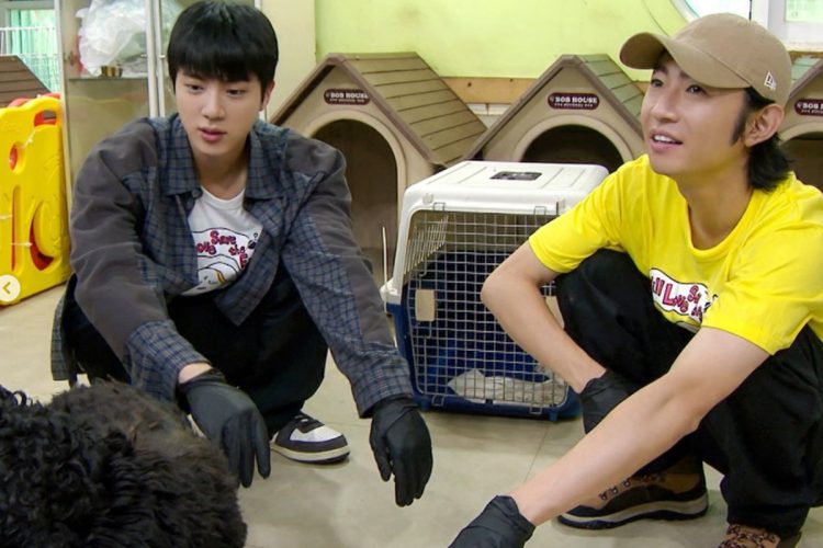MC・相葉雅紀さんとBTS・JINさんの保護犬トリミング企画(インスタグラムより)