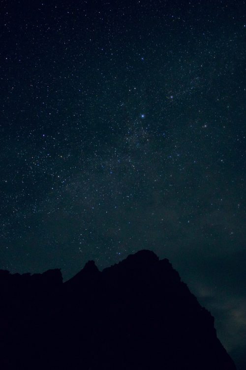 標高約3000メートルからのぞむ星空が、ボランティアの”報酬”でもある(慈恵医大山岳部・桜木大さん撮影)