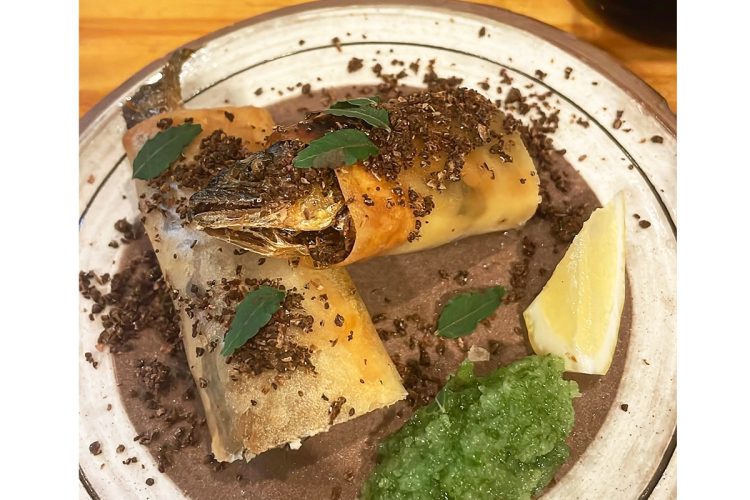 印象に残っているという『鮎のコンフィ春巻き』