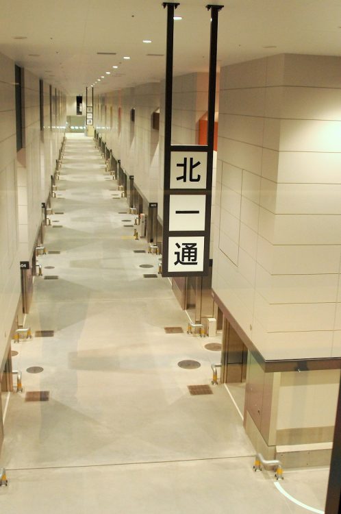 完成後の豊洲市場。内部が報道公開された(2016年11月撮影:小川裕夫)