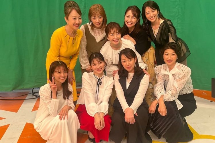 ネプリーグに出演する各局出身の女性アナたち( インスタグラムより)
