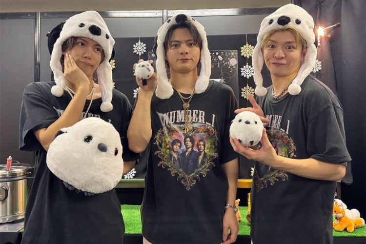 シマエナガのかぶりもの（Number_iスタッフのインスタグラムより）