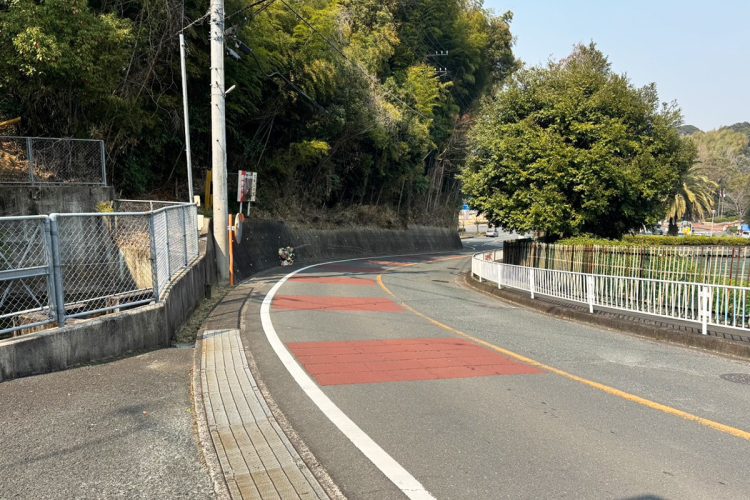 事故現場は浜松市動物園の正門ゲートを出て南に150メートルほど進んだあたり
