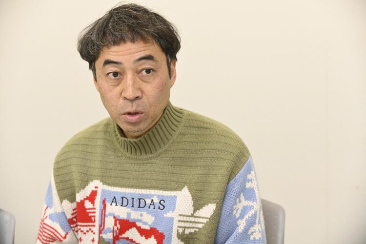 出演・プロデュースする舞台『Mother ～特攻の母　鳥濱トメ物語～』について語るペナルティ・ワッキー（撮影／山口京和）