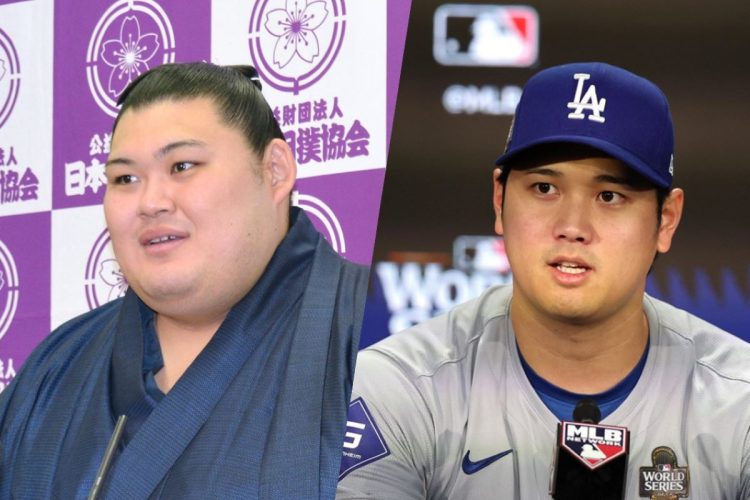 大の里と大谷、その共通点とは（時事通信フォト）