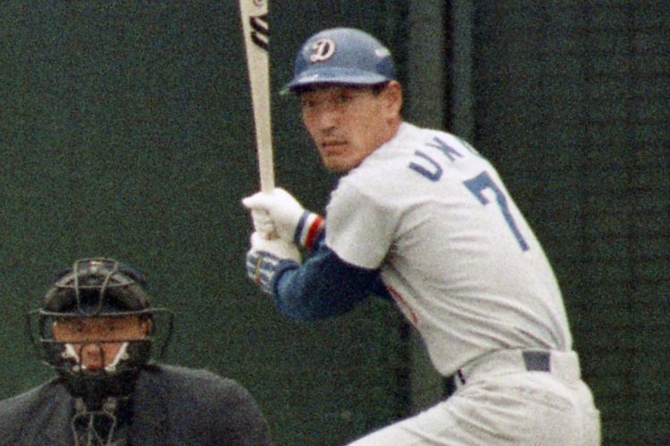 背番号「7」の中日・宇野勝選手（産経新聞社）