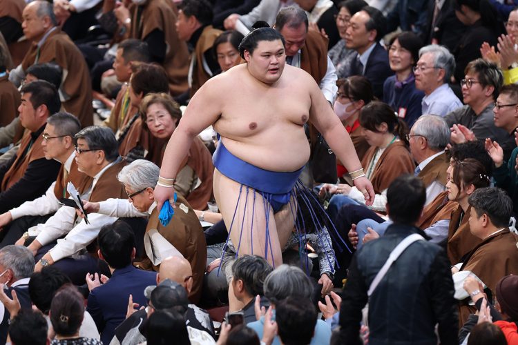大の里の難敵となるのは豊昇龍・琴櫻よりも「外国出身平幕5人衆」か（時事通信フォト）