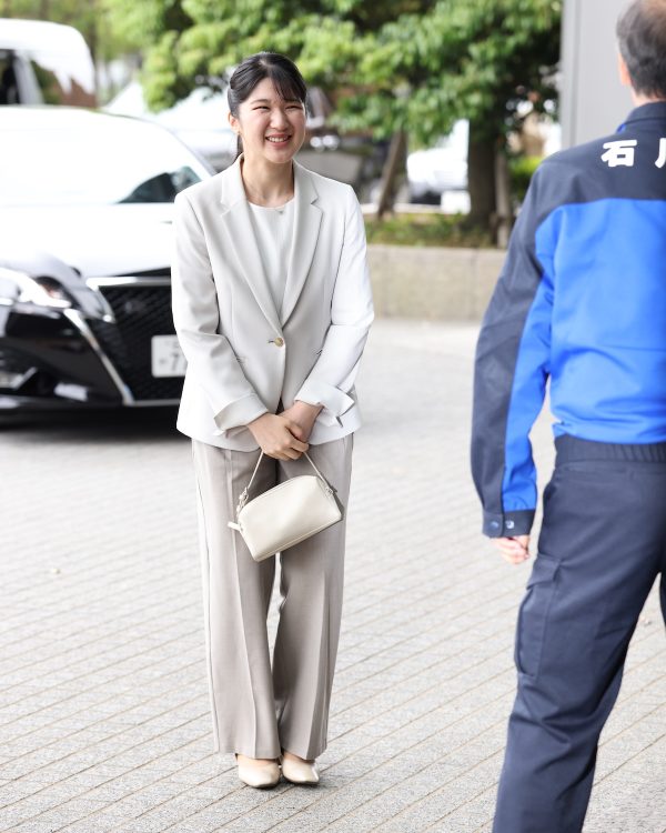 1泊2日の日程で被災地を訪問された(2025年5月18日、撮影/JMPA)