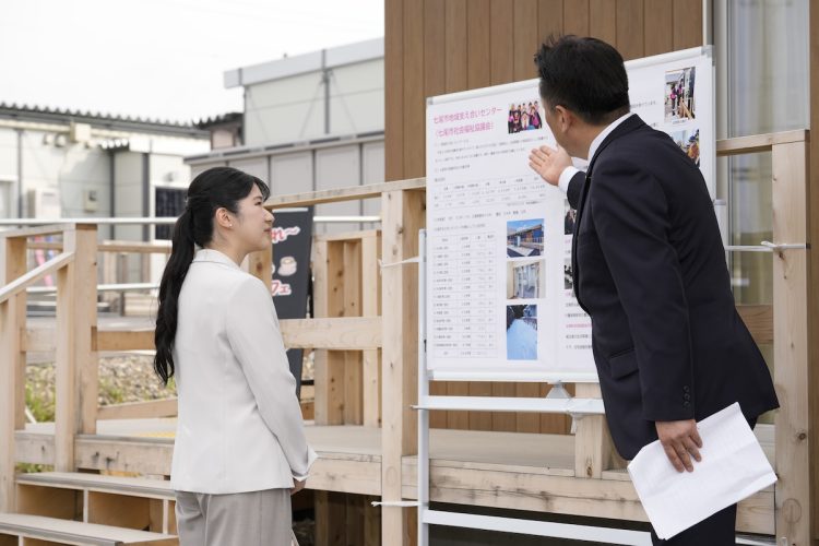 能登半島地震で震度6強を観測した七尾市をご訪問(2025年5月18日、撮影/JMPA)