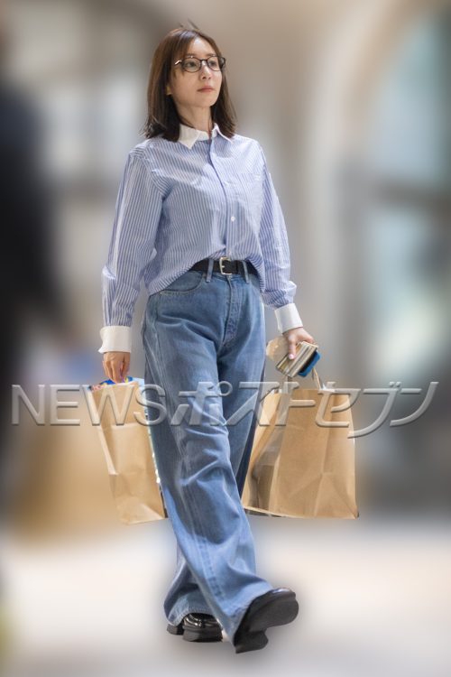 高級スーパーマーケットで目撃された田中みな実