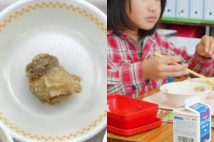 「寂しい見た目」の給食に批判が殺到(X /時事通信フォト)