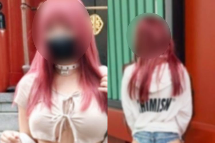 浅草・浅草寺で撮影された台湾人観光客の写真が物議を醸している（サイトより）