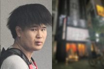 逮捕された波多野佑哉容疑者（共同通信）。現場になったラブホテル