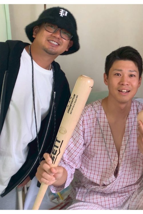 森は病室にお見舞いにも来ている(本人提供)